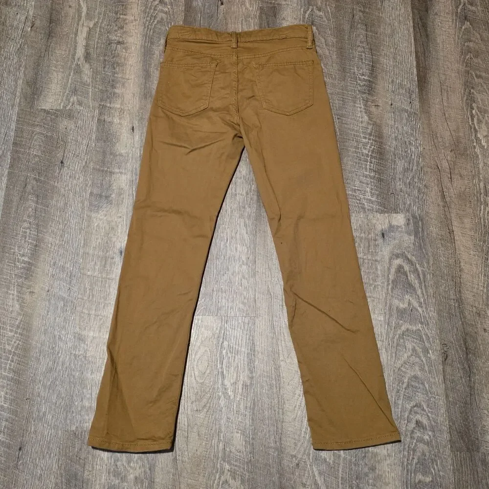 Old Navy Stretch 360 Kids Coyote Brown Khakis Slim Size 12 Casual Pants
